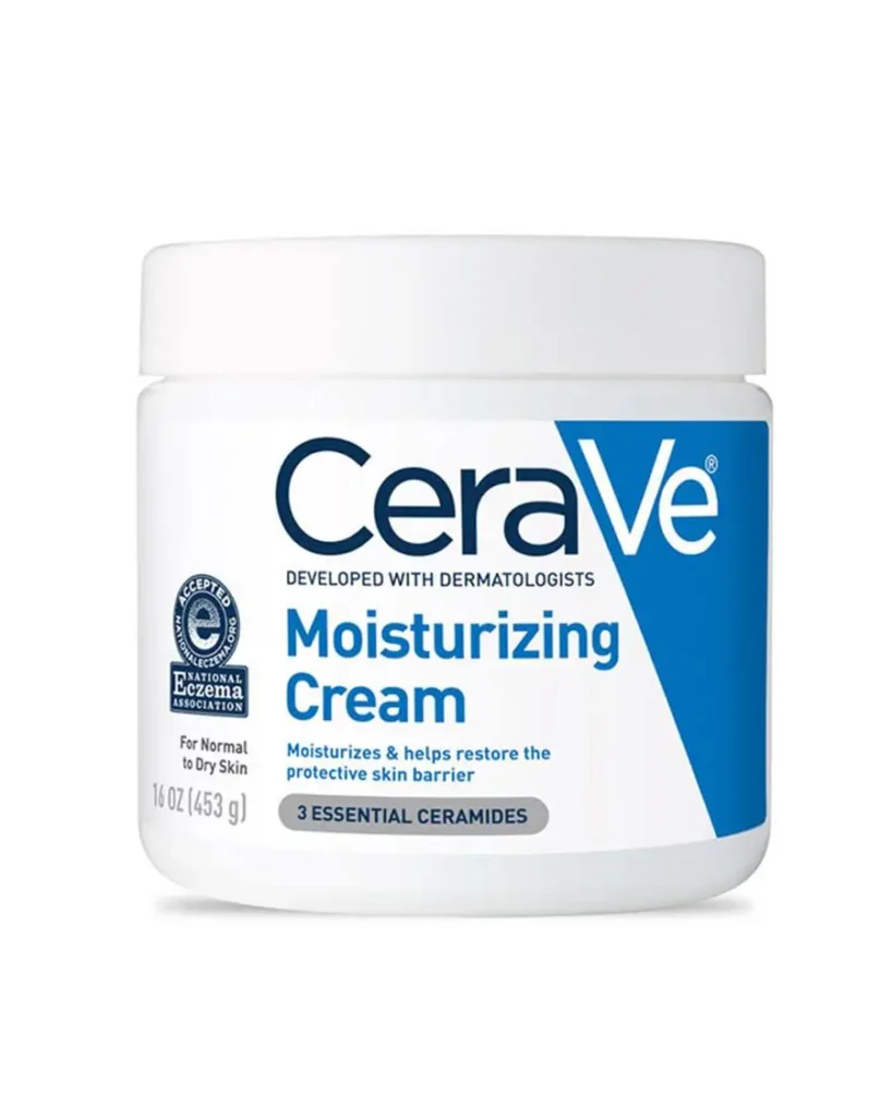 CeraVe Moisturizing Cream ingredients label closeup